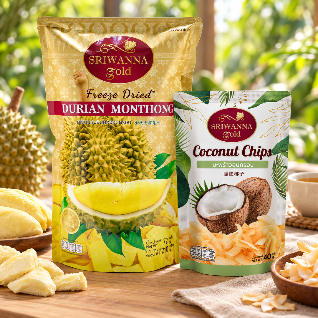 Sriwanna Gold Six-Flavour Thai Fruit Discovery complete set — lifestyle view 2, serving or routine illustration