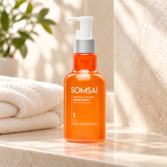Somsai Natural Vitamins Liquid Soap+ 300 ml — lifestyle view 1, serving or routine illustration