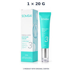 Somsai Triple-Lock Moisture Cream – 1 × 20 g — exact quantity shown on white background
