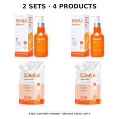 Somsai Cleanse & Refill Duo – 2 Sets · 4 Products — exact quantity shown on white background