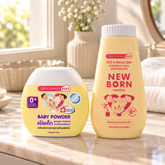 Srichand Baby Powder & Newborn Powder Duo complete set — lifestyle view 2, serving or routine illustration