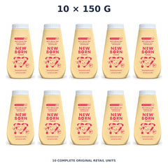 Srichand Baby Newborn Powder – 10 × 150 g — exact quantity shown on white background