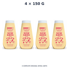 Srichand Baby Newborn Powder – 4 × 150 g — exact quantity shown on white background