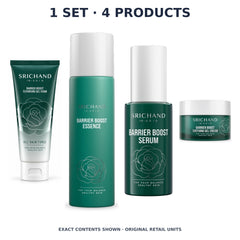 Srichand Barrier Boost Four-Step Routine – 1 Set · 4 Products — exact quantity shown on white background