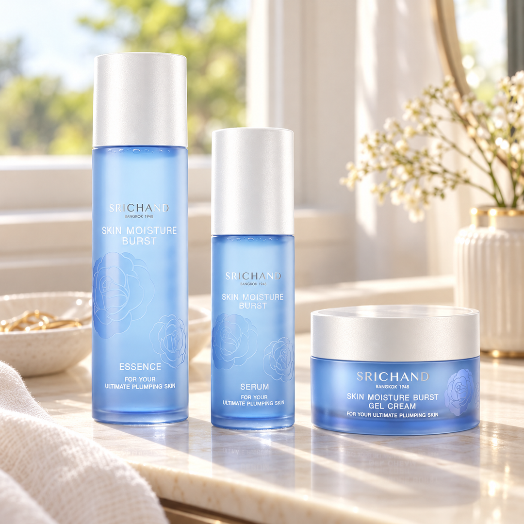Srichand Skin Moisture Burst Routine complete set — lifestyle view 2, serving or routine illustration