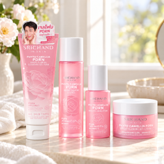 Srichand Phyto Camellia PDRN Four-Step Routine complete set — lifestyle view 2, serving or routine illustration
