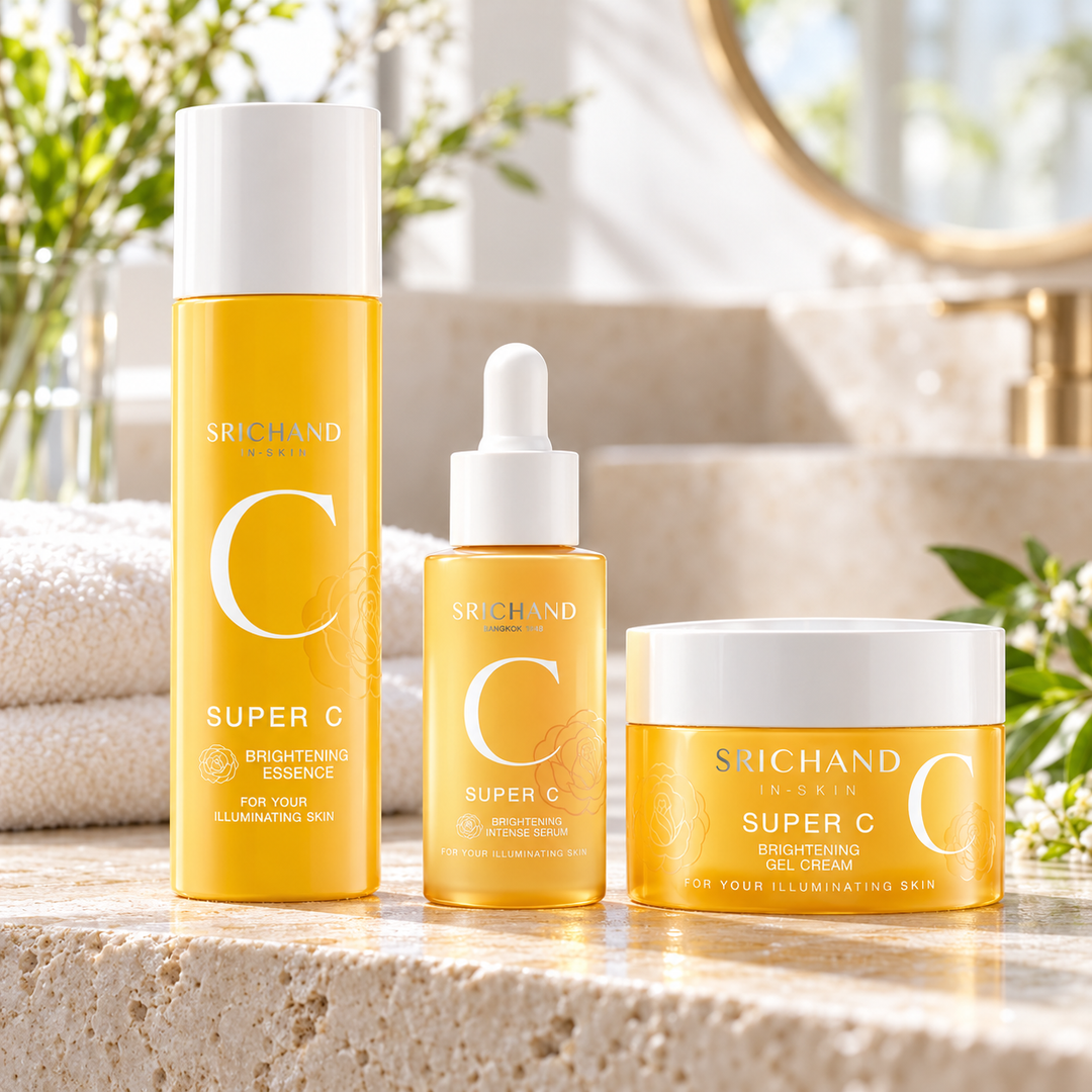 Srichand Super C Brightening Routine complete set — lifestyle view 1, serving or routine illustration