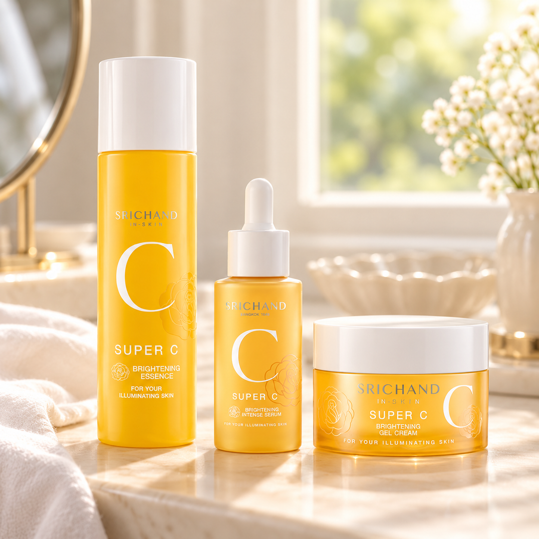Srichand Super C Brightening Routine complete set — lifestyle view 2, serving or routine illustration
