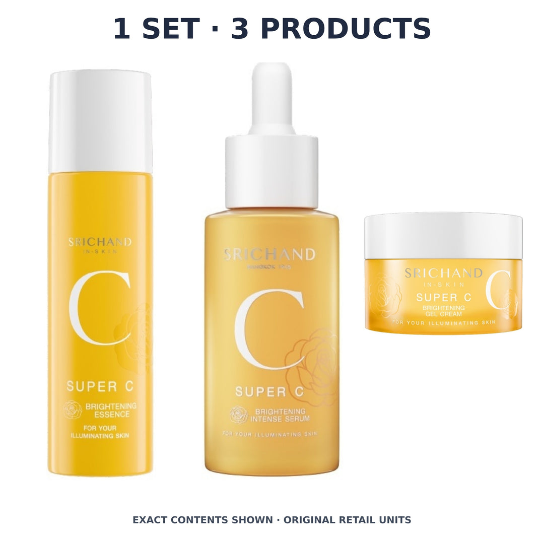 Srichand Super C Brightening Routine – 1 Set · 3 Products — exact quantity shown on white background