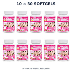 Supreme Gluta White – 10 × 30 softgels — exact quantity shown on white background