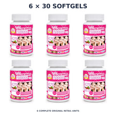 Supreme Gluta White – 6 × 30 softgels — exact quantity shown on white background