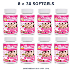 Supreme Gluta White – 8 × 30 softgels — exact quantity shown on white background