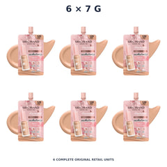 Srichand Enchanted Cover Perfect Foundation 7g. 120 Beige – 6 × 7 g — exact quantity shown on white background