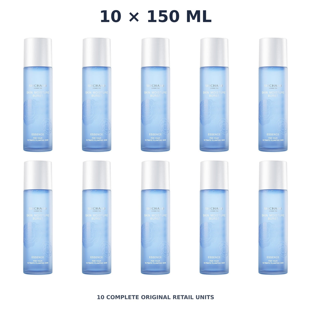 Srichand Skin Moisture Burst Essence 150ml – 10 × 150 ml — exact quantity shown on white background