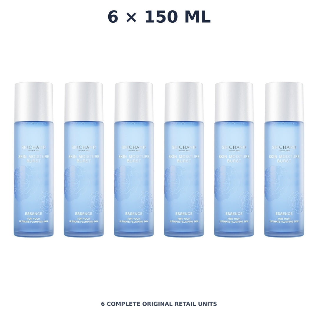 Srichand Skin Moisture Burst Essence 150ml – 6 × 150 ml — exact quantity shown on white background