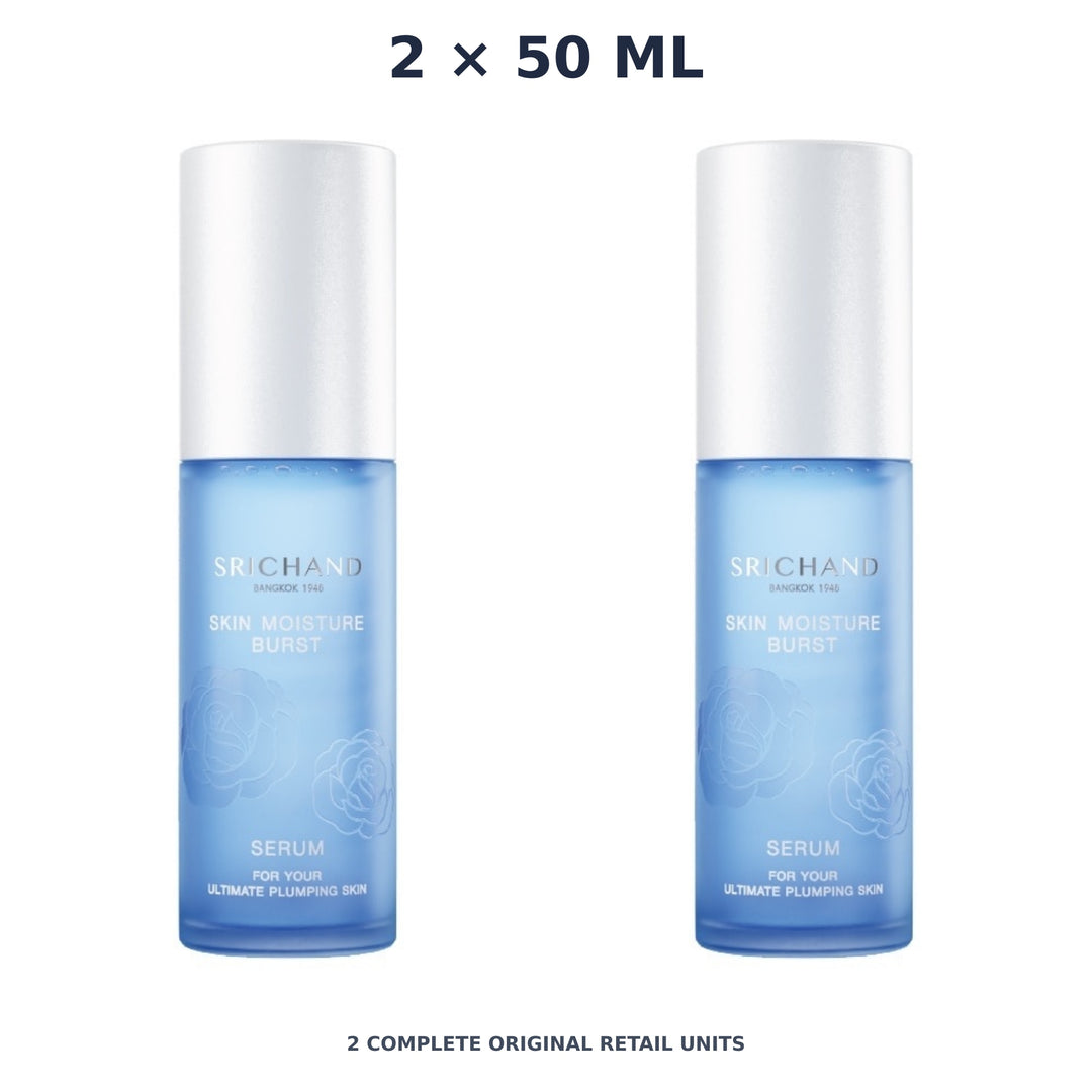 Srichand Skin Moisture Burst Serum 50ml – 2 × 50 ml — exact quantity shown on white background