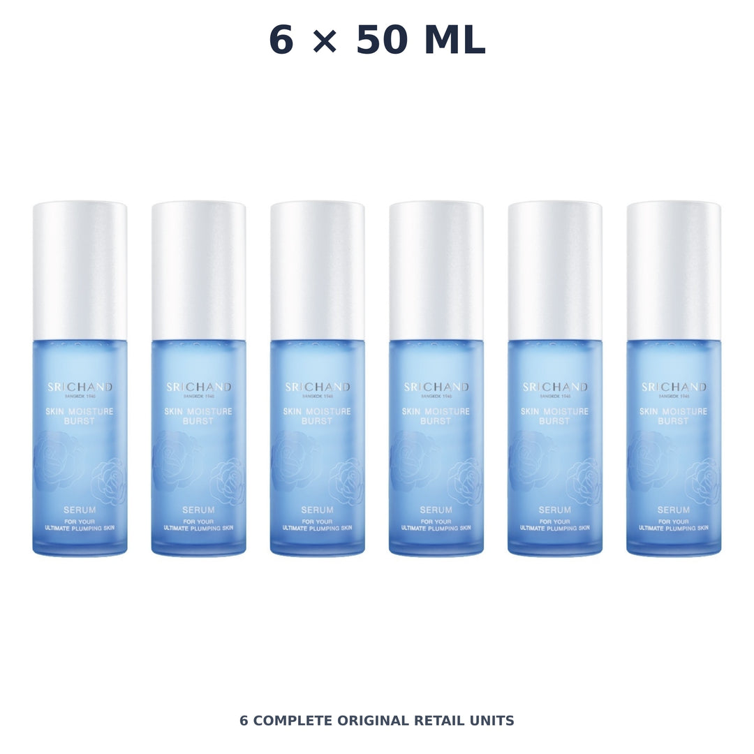 Srichand Skin Moisture Burst Serum 50ml – 6 × 50 ml — exact quantity shown on white background