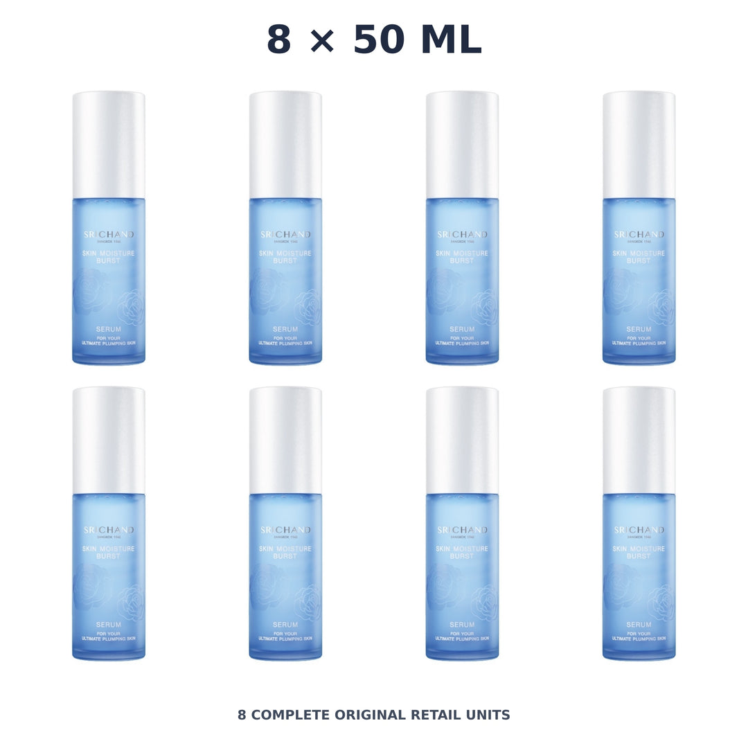 Srichand Skin Moisture Burst Serum 50ml – 8 × 50 ml — exact quantity shown on white background