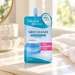 Srichand Skin Moisture Burst Gel Cream 10ml 10 ml — lifestyle view 2, serving or routine illustration