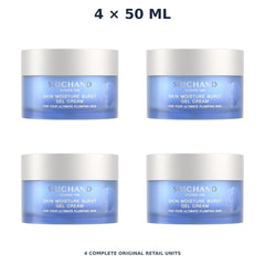 Srichand Skin Moisture Burst Gel Cream 50ml – 4 × 50 ml — exact quantity shown on white background