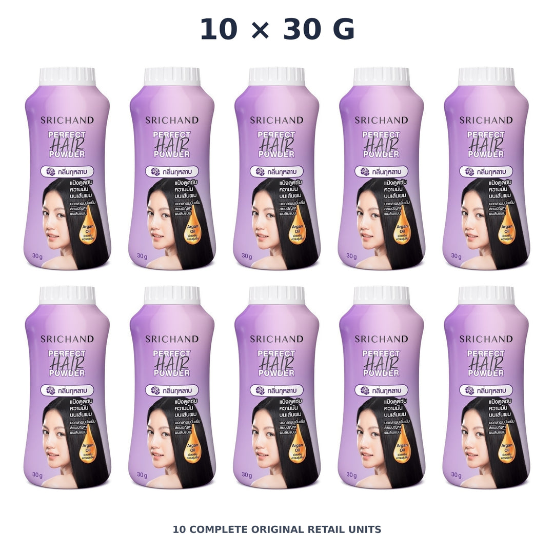 Srichand Perfect Hair Powder 30g – 10 × 30 g — exact quantity shown on white background