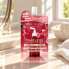 Srichand Timeless Anti-Aging Facial Serum 7ml 7 ml — lifestyle view 2, serving or routine illustration