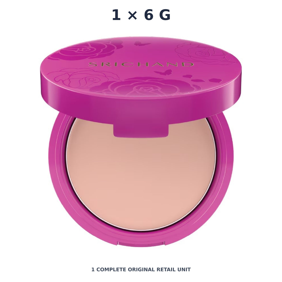 Srichand Super Fix 18H Oil Control Foundation Powder SPF35 PA+++ 6g. N10 Natural – 1 × 6 g — exact quantity shown on white background