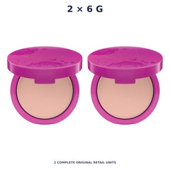 Srichand Super Fix 18H Oil Control Foundation Powder SPF35 PA+++ 6g. N10 Natural – 2 × 6 g — exact quantity shown on white background