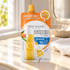 Srichand Super C Brightening Essence 10ml 10 ml — lifestyle view 2, serving or routine illustration
