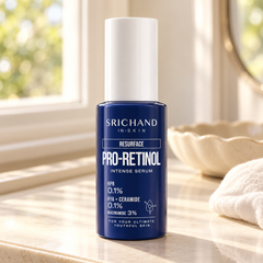 Srichand Resurface Pro Retinol Intense Serum 30ml 30 ml — lifestyle view 2, serving or routine illustration