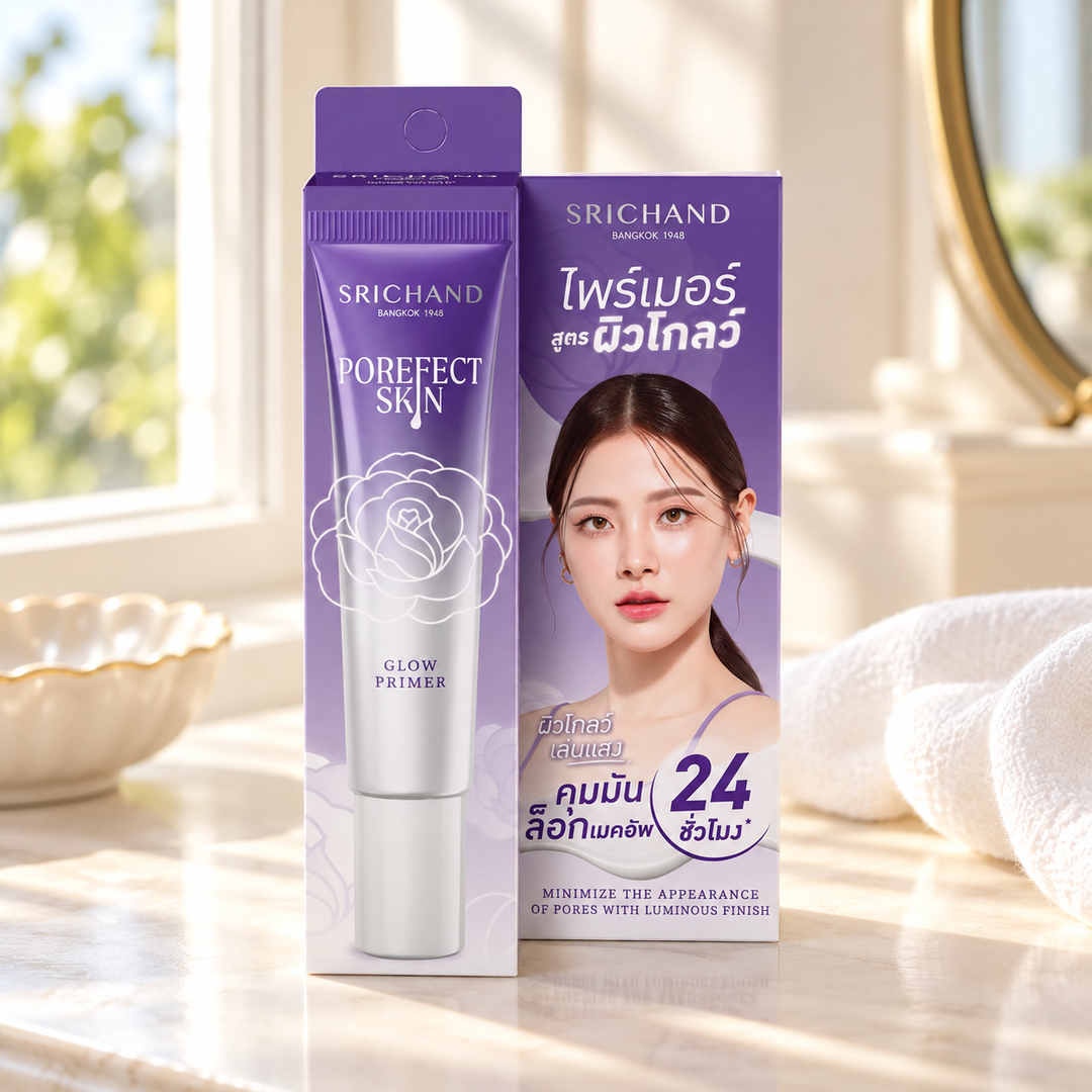 Srichand Porefect Skin Glow Primer 15g 15 g — lifestyle view 2, serving or routine illustration