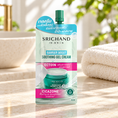 Srichand Barrier Boost Soothing Gel Cream 10ml 10 ml — lifestyle view 1, serving or routine illustration