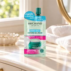 Srichand Barrier Boost Soothing Gel Cream 10ml 10 ml — lifestyle view 2, serving or routine illustration