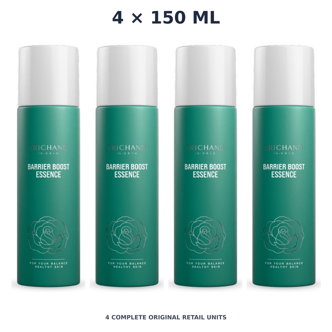 Srichand Barrier Boost Essence 150ml – 4 × 150 ml — exact quantity shown on white background