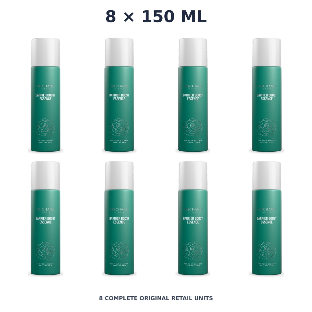Srichand Barrier Boost Essence 150ml – 8 × 150 ml — exact quantity shown on white background