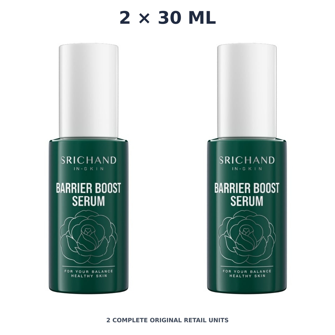 Srichand Barrier Boost Serum 30ml – 2 × 30 ml — exact quantity shown on white background