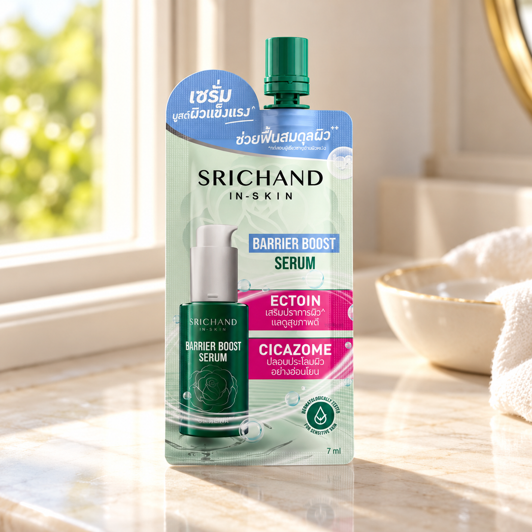 Srichand Barrier Boost Serum 7ml 7 ml — lifestyle view 2, serving or routine illustration