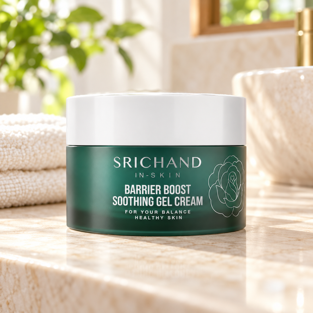 Srichand Barrier Boost Soothing Gel Cream 50ml 50 ml — lifestyle view 1, serving or routine illustration