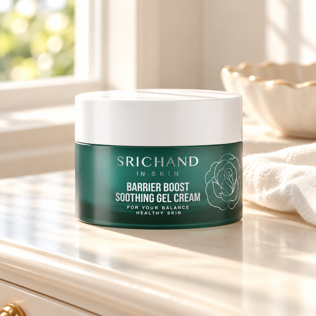 Srichand Barrier Boost Soothing Gel Cream 50ml 50 ml — lifestyle view 2, serving or routine illustration