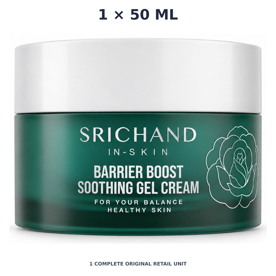 Srichand Barrier Boost Soothing Gel Cream 50ml – 1 × 50 ml — exact quantity shown on white background
