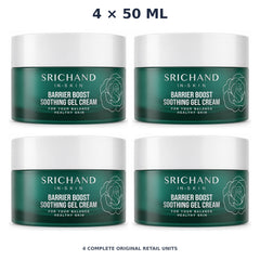Srichand Barrier Boost Soothing Gel Cream 50ml – 4 × 50 ml — exact quantity shown on white background