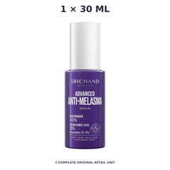 Srichand Advanced Anti Melasma Serum 30ml – 1 × 30 ml — exact quantity shown on white background