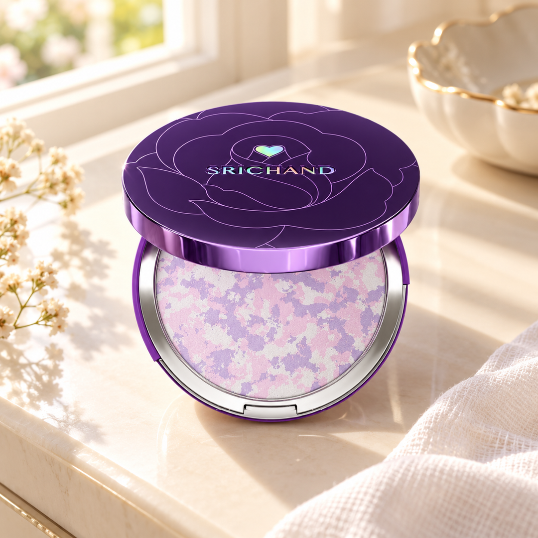 Srichand Bare to Perfect Correcting Compact Powder 7g. 01 Soft Pink 7 g — lifestyle view 2, serving or routine illustration