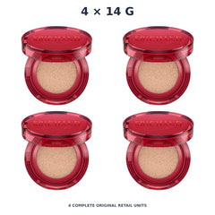 Srichand Super Coverage Always Matte Cushion SPF50+ PA++++ 14g. 105 Pinkish – 4 × 14 g — exact quantity shown on white background