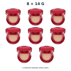 Srichand Super Coverage Always Matte Cushion SPF50+ PA++++ 14g. 105 Pinkish – 8 × 14 g — exact quantity shown on white background