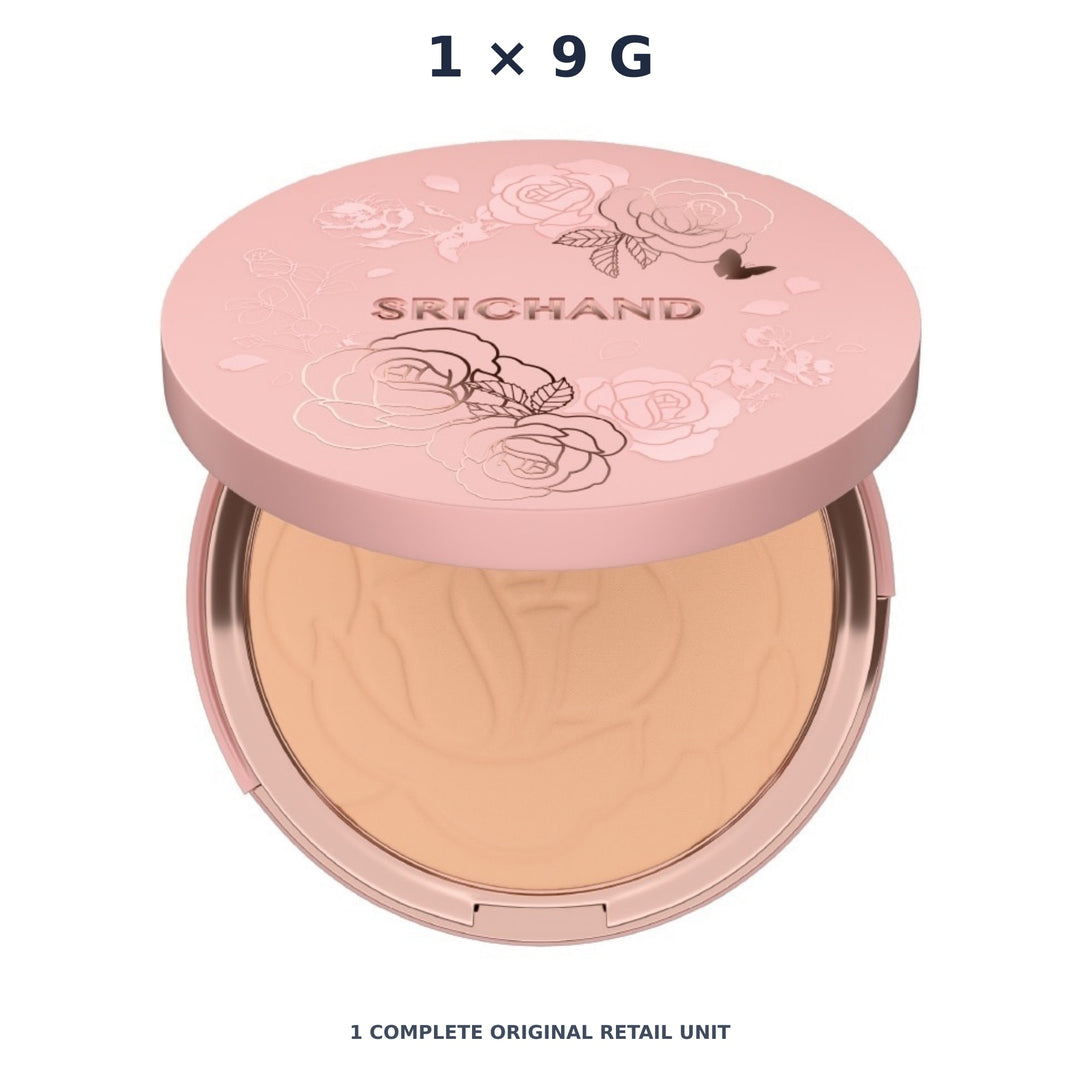 Srichand Enchanted Cover Perfect Foundation Powder SPF35 PA++++ 9g. 115 Natural – 1 × 9 g — exact quantity shown on white background