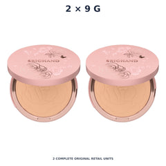 Srichand Enchanted Cover Perfect Foundation Powder SPF35 PA++++ 9g. 115 Natural – 2 × 9 g — exact quantity shown on white background