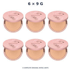 Srichand Enchanted Cover Perfect Foundation Powder SPF35 PA++++ 9g. 115 Natural – 6 × 9 g — exact quantity shown on white background