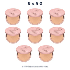 Srichand Enchanted Cover Perfect Foundation Powder SPF35 PA++++ 9g. 115 Natural – 8 × 9 g — exact quantity shown on white background