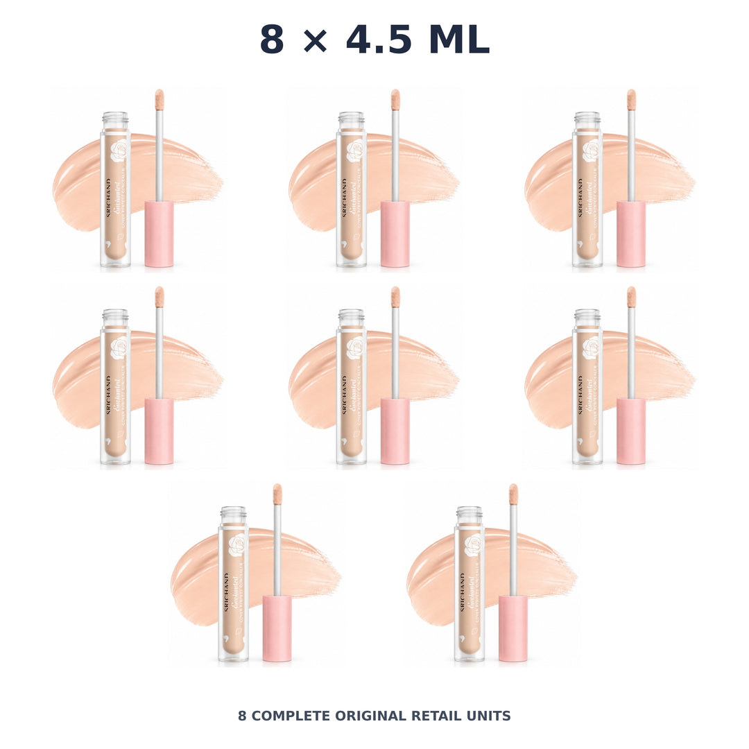 Srichand Enchanted Cover Perfect Concealer 4.5ml. 105 Pinkish – 8 × 4.5 ml — exact quantity shown on white background